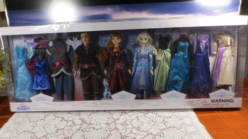 DISNEY FROZEN 1 & 2 CLASSIC FASHION DOLLS DELUXE GIFT SET-NIB - NOTE*WILL DEBOX