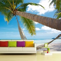 Walplus Wall Stickers Beach View Wall Mural Art Decals Vinyl Home Decoration... Walplus Wall Stickers Beach View Wall Mural Art Decals Vinyl Home Decoration...
