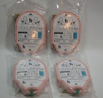 Lot of 4 HeartSine Samaritan Pediatric Pad-Pak-02 EXP  4/1/24 For Training ONLY