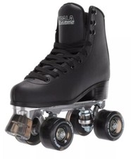 Impala D57106 Unisex Black PVC Quad Roller Skates Size W-US 8 M-US 6 EU 39
