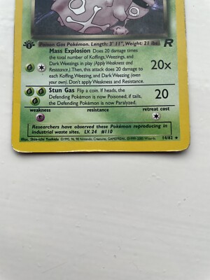 dark weezing pokemon card value Dark Weezing Holofoil - Team Rocket main image 0