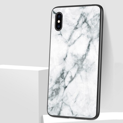 Marble Pattern Tempered Glass Hard Case Cover For iPhone 11 Pro Max XS XR X 8 7+ - Picture 14 of 26
