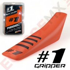 #1 GRIPPER KTM BLACK RIBBED SEAT COVER ORANGE GRIPPY KTM EXC150 EXC250 EXC300