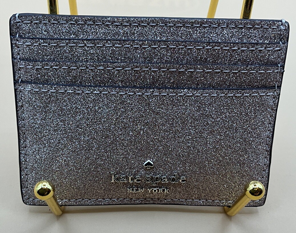 A Very Beautiful Rare Sparkling Glitter Leather Kate Spade ID Card