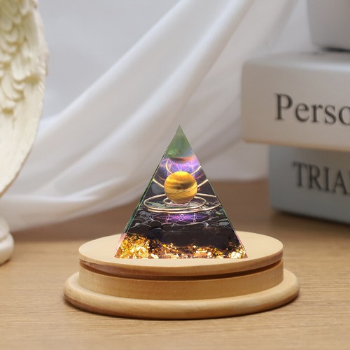 Orgonit-Pyramide, Amethyst, Metallspirale, Kristall, Energie, Purify Mind Crafts - Bild 4 von 6