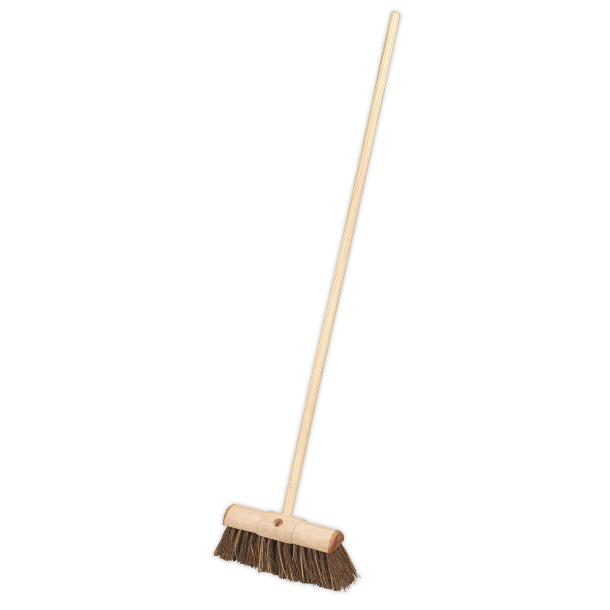 Sealey Broom 13""(325mm) Stiff Hard Bristle Garage Workshop DIY