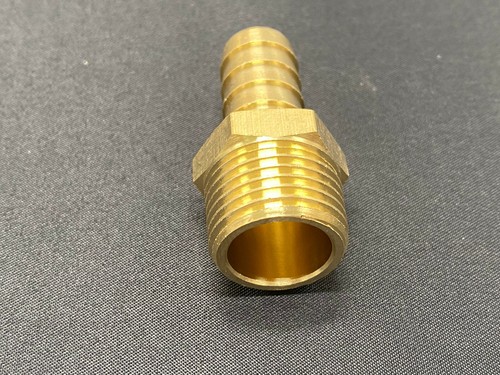 Brass Hose Fitting Adapter 1/2" NPT Male TO 1/2" Barb Corrosion Resistant - Picture 4 of 7