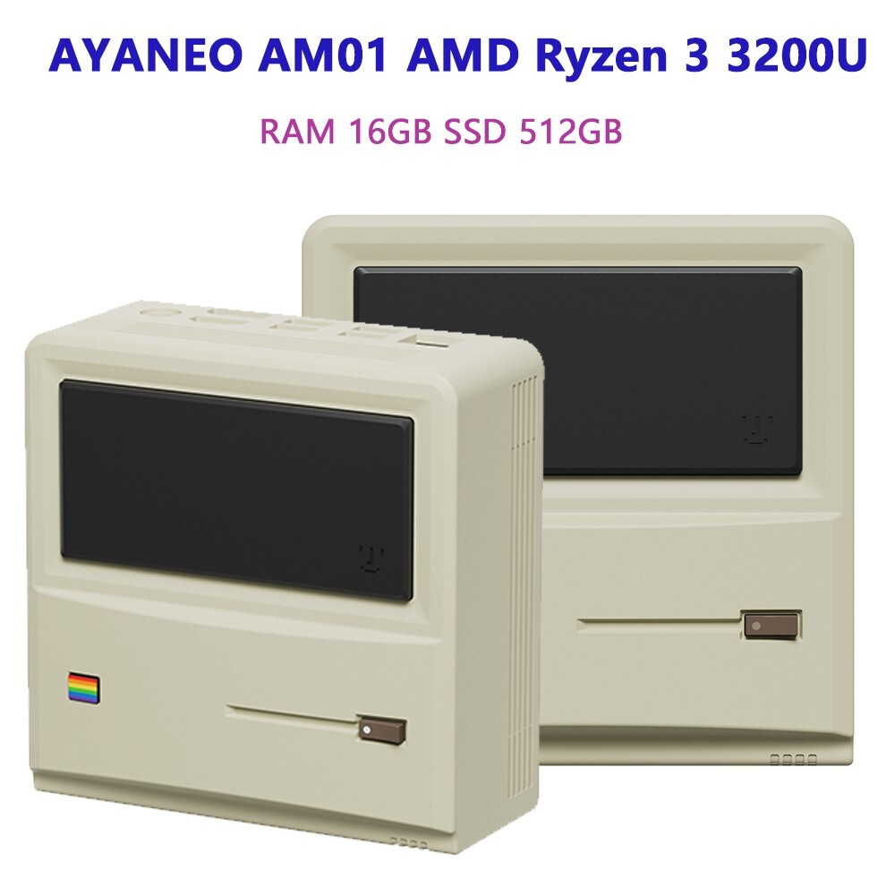 未開封AYANEO Mini PC AM01 AMD RYZEN3 3200U Retro Classic AM01 AMD Ryzen 3 3200U RAM 16 SSD 512GB