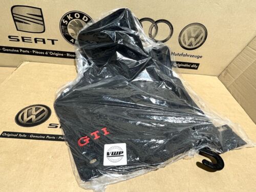 VW Golf MK5 MK6 GTI Carpet Floor Foot Mats Embroidered Red GTI Logo Oval Clips - Picture 2 of 9