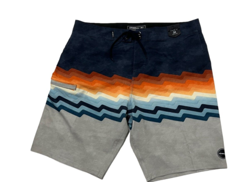 Oneill Hyperfreak Board Shorts Swim Trunks Multicolor Mens Size 34 NWT Orig $54 - Afbeelding 1 van 5