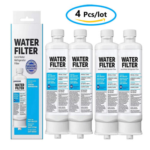 4 PACK Genuine Samsung DA97-17376B HAF-QIN/EXP REFRIGERATOR Water Filter US - Picture 1 of 23