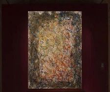 64”X44” Mark Little original canvas ￼painting Acrylic,Abstract, Modern,Large