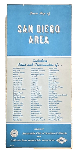 4 Vtg. 1980's California Street Maps San Diego Palm Spring Orange County - Picture 3 of 22