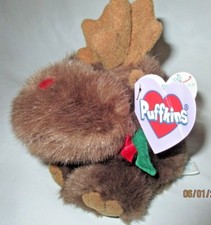 MOOSLETOE MOOSE Plush Puffkins Limited Edition Christmas 1999