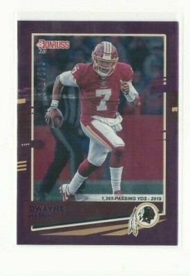 2020 Donruss DWAYNE HASKINS Season Stat Line Purple Parallel SP 342/500