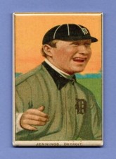 HUGHIE JENNINGS BASEBALL CARD 2x3 FRIDGE MAGNET DETROIT TIGERS MANAGER 196 