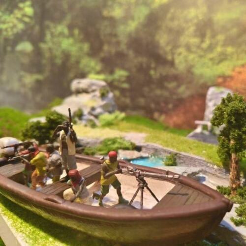 1:64 bemalte Figur Modell Miniatur Resin Diorama Sand wilde Banditen Raub - Bild 10 von 20