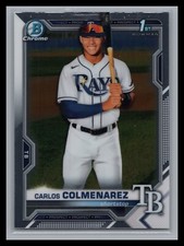 2021 Bowman Chrome #BCP-238 Carlos Colmenarez 1st Prospect RC Tampa Bay Rays