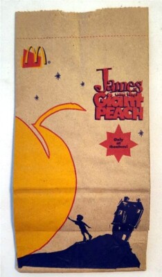 James & the Giant Peach - McDonald's Small Meal Sack - 1996 | eBay