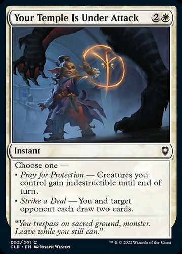 4x Your Temple Is Under Attack - NM - CML2 Battle for Baldur's Gate