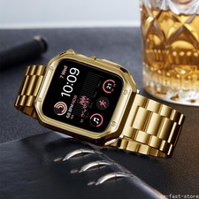 Stainless Steel Band Strap  Case For Apple Watch Series 11 10 9 8 7 6 5 4 SE 3