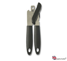 Multifunction Can Opener Stainless Steel Heavy Duty Cutter Comfy Grip P30040 UK