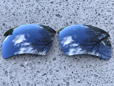 Geätzt Polarisiert Schwarz Iridium Spiegel Ersatzgläser Für Oakley Flak 2.0 XL
