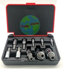 10Pc XZN 12 Point MM Triple Square Spline Bit Socket Set S2 Steel Bits