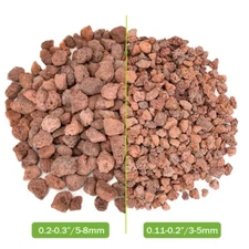 Red lava particles, suitable for garden fireplace decoration planting - 1-5 lbs