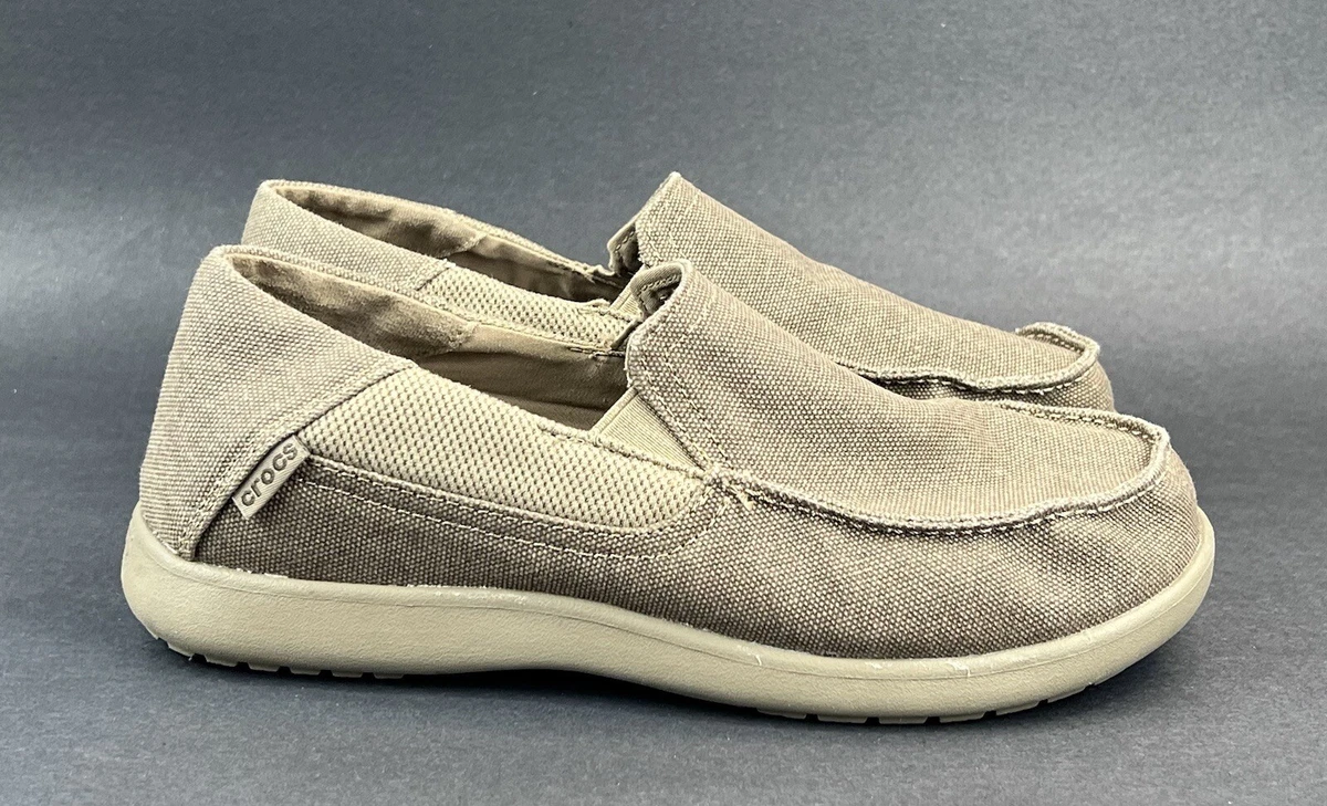 Crocs Big Kids Junior Size 6 J6 Santa Cruz Loafer Tan eBay