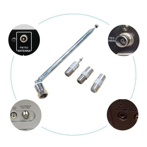 FM RADIO ANTENNA 76cm Adapter For Home Radio Stereo SALE Signal Receiver Q6Z2