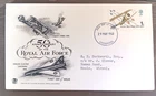 RAF ROYAL AIR FORCE 50TH ANNIVERSARY  1968 ENGLAND STUART CACHET FDC