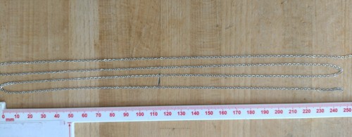 100cm STEEL CHAIN OO SCALE MODEL RAILWAY Bachmann Tri-ang Hornby kit - Picture 2 of 2