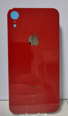 Apple iPhone XR  Backcover OEM Rückglas BIG HOLE Großes Kameraloch Rot 