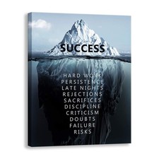 Inspirational Wall Art Success Motivational Poster Quotes Wall Decor for Livi...
