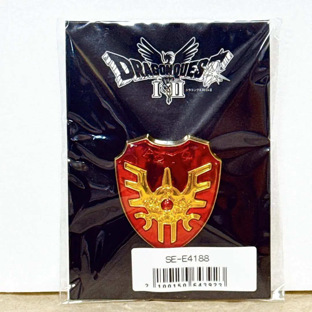 Dragon Quest I&II Roto Erdrick Shield Pins Badge Button Square Enix TOYS NEW FS