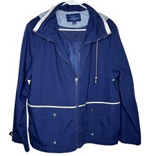 Mackintosh New England Womens Navy Raincoat Windbreaker Coat Jacket Nautical