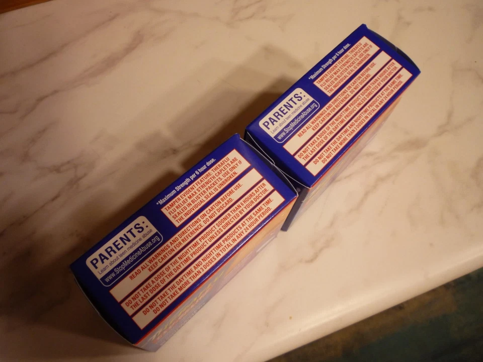 Comprimidos de alivio de la gripe Theraflu Max Strength día y noche - 40 unidades - Ex: 01/26 Foto 3 de 4