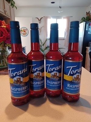 Torani Sugar Free Syrup, Raspberry, 25.4 Ounce (Pack Fl Oz of 4) 