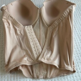 36DD NEW Cassandra Intimates Caress Too Strapless Corset Bustier Beige
