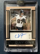 2024 Panini One Day One Rookie Auto #143 Cade Stover /99 Houston Texans RC