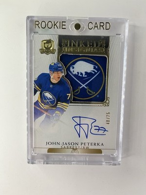 2021-22 The Cup Inked Insignias John-Jason Peterka Patch Autograph 40/75 #II-JP