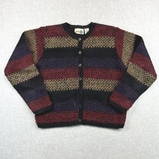 VTG Paul Harris Design Striped Mohair Acrylic Cardigan Sweater Women S Cottage