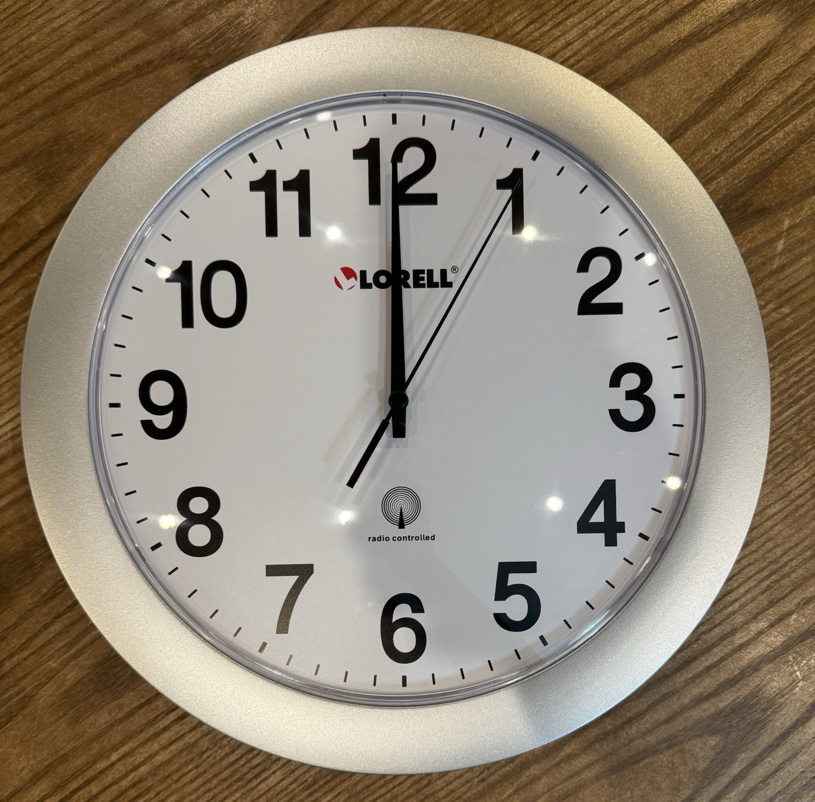 Lorell Radio Control Wall Clock Digital Quartz Atomic LLR60996 - A2000