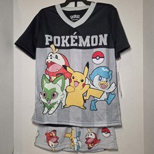 Pokemon Short Sleeve And Short 2-pc Pajama Set Boys XS 4-5 