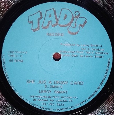 Leroy Smart - She Jus A Draw Card / She Tink She Nice, 12'', (Vinyl)