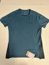 OC On Cloud Run Performance-T Shirt Storm/Stone Blue Men's Sz Small Running NEW