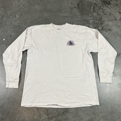 Camiseta Vans Off The Wall Para Hombre XL Blanca Manga Larga Parca Monopatín - Imagen 2 de 19