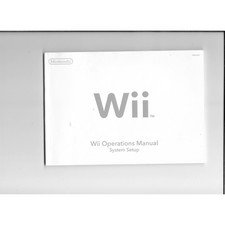 Nintendo Wii Operations Manual Lot of 2: System Setup  Channels/Settings