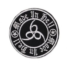 Made in Hell 666 Patch Beast Number Satan Devil Hell Gothic Biker Band Logo